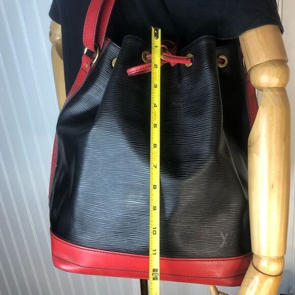 Louis Vuitton Black Red Epi Leather Noe GM Drawstring Bucket Shoulder Bag VI0922 - Picture 14 of 17